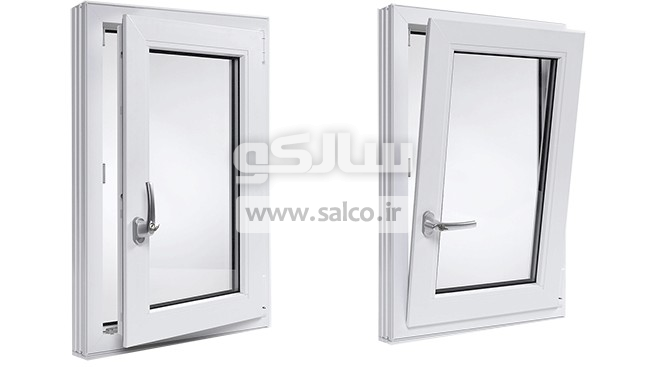 salco.ir - سیستم لولایی دوحالته در و پنجره دوجداره آلومینیومی ۲